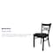 Flash Furniture Hercules Restaurant Chair, Black Back, 16-1/2 in W 17" L 32-1/4" H XU-6FOBXBK-BLKV-GG - alternate 6