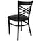 Flash Furniture Hercules Restaurant Chair, Black Back, 16-1/2 in W 17" L 32-1/4" H XU-6FOBXBK-BLKV-GG - alternate 9