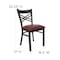 Flash Furniture Hercules Restaurant Chair, 16-1/2 in W 17" L 32-1/4" H XU-6FOBXBK-BURV-GG - alternate 10