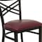 Flash Furniture Hercules Restaurant Chair, 16-1/2 in W 17" L 32-1/4" H XU-6FOBXBK-BURV-GG - alternate 8