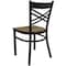 Flash Furniture Hercules Restaurant Chair, 16-1/2 in W 17" L 32-1/4" H XU-6FOBXBK-MAHW-GG - alternate 2