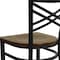 Flash Furniture Hercules Restaurant Chair, 16-1/2 in W 17" L 32-1/4" H XU-6FOBXBK-MAHW-GG - alternate 9