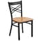 Flash Furniture Hercules Restaurant Chair, 16-1/2 in W 17" L 32-1/4" H XU-6FOBXBK-NATW-GG - alternate 5