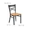 Flash Furniture Hercules Restaurant Chair, 16-1/2 in W 17" L 32-1/4" H XU-6FOBXBK-NATW-GG - alternate 7