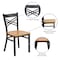 Flash Furniture Hercules Restaurant Chair, 16-1/2 in W 17" L 32-1/4" H XU-6FOBXBK-NATW-GG - alternate 2