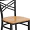 Flash Furniture Hercules Restaurant Chair, 16-1/2 in W 17" L 32-1/4" H XU-6FOBXBK-NATW-GG - alternate 3