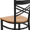 Flash Furniture Hercules Restaurant Chair, 16-1/2 in W 17" L 32-1/4" H XU-6FOBXBK-NATW-GG - alternate 10
