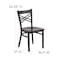 Flash Furniture Hercules Restaurant Chair, 16-1/2 in W 17" L 32-1/4" H XU-6FOBXBK-WALW-GG - alternate 2