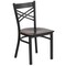 Flash Furniture Hercules Restaurant Chair, 16-1/2 in W 17" L 32-1/4" H XU-6FOBXBK-WALW-GG - alternate 5