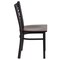 Flash Furniture Hercules Restaurant Chair, 16-1/2 in W 17" L 32-1/4" H XU-6FOBXBK-WALW-GG - alternate 6