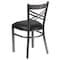 Flash Furniture Hercules Restaurant Chair, Black Back, 16-1/2 in W 17" L 32-1/4" H XU-6FOB-CLR-BLKV-GG - alternate 2