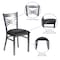 Flash Furniture Hercules Restaurant Chair, Black Back, 16-1/2 in W 17" L 32-1/4" H XU-6FOB-CLR-BLKV-GG - alternate 7