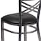 Flash Furniture Hercules Restaurant Chair, Black Back, 16-1/2 in W 17" L 32-1/4" H XU-6FOB-CLR-BLKV-GG - alternate 3