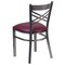 Flash Furniture Hercules Restaurant Chair, Tan Back, 16-1/2 in W 17" L 32-1/4" H, Vinyl Seat XU-6FOB-CLR-BURV-GG - alternate 5