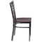 Flash Furniture Hercules Restaurant Chair, Wood Back, 16-1/2 in W 17" L 32-1/4" H XU-6FOB-CLR-MAHW-GG - alternate 3