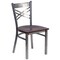 Flash Furniture Hercules Restaurant Chair, Wood Back, 16-1/2 in W 17" L 32-1/4" H XU-6FOB-CLR-WALW-GG - alternate 5
