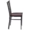 Flash Furniture Hercules Restaurant Chair, Wood Back, 16-1/2 in W 17" L 32-1/4" H XU-6FOB-CLR-WALW-GG - alternate 4