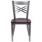 Flash Furniture Hercules Restaurant Chair, Wood Back, 16-1/2 in W 17" L 32-1/4" H XU-6FOB-CLR-WALW-GG - alternate 7