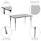 Flash Furniture Rectangle Activity Table, 24 W, 48 L, 30.125 H, Chrome, Laminate, Particleboard, Steel, Grey XU-A2448-REC-GY-T-A-GG - alternate 2