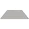 Flash Furniture Trapezoid Activity Table, Chrome, Laminate, Particleboard, Steel, Grey XU-A2448-TRAP-GY-H-A-CAS-GG - alternate 3