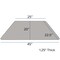 Flash Furniture Trapezoid Activity Table, Chrome, Laminate, Particleboard, Steel, Grey XU-A2448-TRAP-GY-H-P-CAS-GG - alternate 4