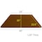 Flash Furniture Trapezoid Activity Table, Chrome, Laminate, Particleboard, Steel, Wood Grain XU-A2448-TRAP-OAK-H-A-CAS-GG - alternate 4