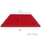 Flash Furniture Trapezoid Activity Table, 22.5 W, 45 L, 30.5 H, Chrome, Laminate, Particleboard, Steel, Red XU-A2448-TRAP-RED-H-A-CAS-GG - alternate 5
