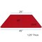 Flash Furniture Trapezoid Activity Table, Chrome, Laminate, Particleboard, Steel, Red XU-A2448-TRAP-RED-H-P-GG - alternate 3