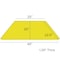 Flash Furniture Trapezoid Activity Table, Chrome, Laminate, Particleboard, Steel, Yellow XU-A2448-TRAP-YEL-H-A-GG - alternate 2