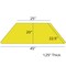 Flash Furniture Trapezoid Activity Table, Chrome, Laminate, Particleboard, Steel, Yellow XU-A2448-TRAP-YEL-H-P-CAS-GG - alternate 4
