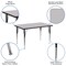 Flash Furniture Rectangle Activity Table, Chrome, Laminate, Particleboard, Steel, Grey XU-A3048-REC-GY-T-A-GG - alternate 2