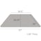 Flash Furniture Trapezoid Activity Table, Chrome, Laminate, Particleboard, Steel, Grey XU-A3060-TRAP-GY-T-A-GG - alternate 2
