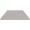 Flash Furniture Trapezoid Activity Table, Chrome, Laminate, Particleboard, Steel, Grey XU-A3060-TRAP-GY-T-P-GG - alternate 3