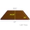 Flash Furniture Trapezoid Activity Table, Chrome, Laminate, Particleboard, Steel, Wood Grain XU-A3060-TRAP-OAK-T-A-GG - alternate 2
