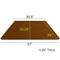 Flash Furniture Trapezoid Activity Table, Chrome, Laminate, Particleboard, Steel, Wood Grain XU-A3060-TRAP-OAK-T-P-CAS-GG - alternate 4