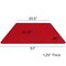 Flash Furniture Trapezoid Activity Table, Chrome, Laminate, Particleboard, Steel, Red XU-A3060-TRAP-RED-T-P-CAS-GG - alternate 4