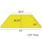 Flash Furniture Trapezoid Activity Table, 29 W, 57 L, 30.125 H, Chrome, Laminate, Particleboard, Steel, Yellow XU-A3060-TRAP-YEL-T-A-GG - alternate 3