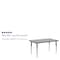 Flash Furniture Rectangle Activity Table, Chrome, Laminate, Particleboard, Steel, Grey XU-A3072-REC-GY-T-A-GG - alternate 4