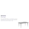 Flash Furniture Rectangle Activity Table, Chrome, Laminate, Particleboard, Steel, Grey XU-A3072-REC-GY-T-P-GG - alternate 5