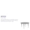 Flash Furniture Round Activity Table, Laminate, Grey XU-A42-RND-GY-T-P-GG - alternate 3