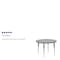 Flash Furniture Round Activity Table, Chrome, Laminate, Particleboard, Steel, Grey XU-A48-RND-GY-T-A-GG - alternate 2
