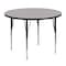 Flash Furniture Round Activity Table, Chrome, Laminate, Particleboard, Steel, Grey XU-A48-RND-GY-T-A-GG - alternate 6