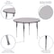 Flash Furniture Round Activity Table, Chrome, Laminate, Particleboard, Steel, Grey XU-A48-RND-GY-T-A-GG - alternate 4