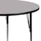Flash Furniture Round Activity Table, Chrome, Laminate, Particleboard, Steel, Grey XU-A48-RND-GY-T-A-GG - alternate 5