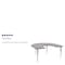 Flash Furniture Horseshoe Activity Table, Chrome, Laminate, Particleboard, Steel, Grey XU-A6066-HRSE-GY-T-A-GG - alternate 6