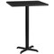Flash Furniture Square Laminate Table Top, Laminate Top, Wood Grain XU-BLKTB-2424-T2222B-GG - alternate 3