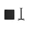 Flash Furniture Square Laminate Table Top, Laminate Top, Wood Grain XU-BLKTB-2424-T2222-GG - alternate 3