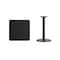 Flash Furniture Square Laminate Table, Laminate Top, Wood Grain XU-BLKTB-2424-TR18-GG - alternate 2