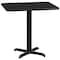 Flash Furniture Rectangle Laminate Table Top, Laminate Top, Wood Grain XU-BLKTB-2430-T2222-GG - alternate 2