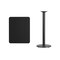Flash Furniture Rectangle Laminate Table Top, 24" W, 30" L, 43.125" H, Laminate Top, Wood Grain XU-BLKTB-2430-TR18B-GG - alternate 2